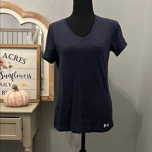 Under Armour Women's Dark Blue V-Neck Tee